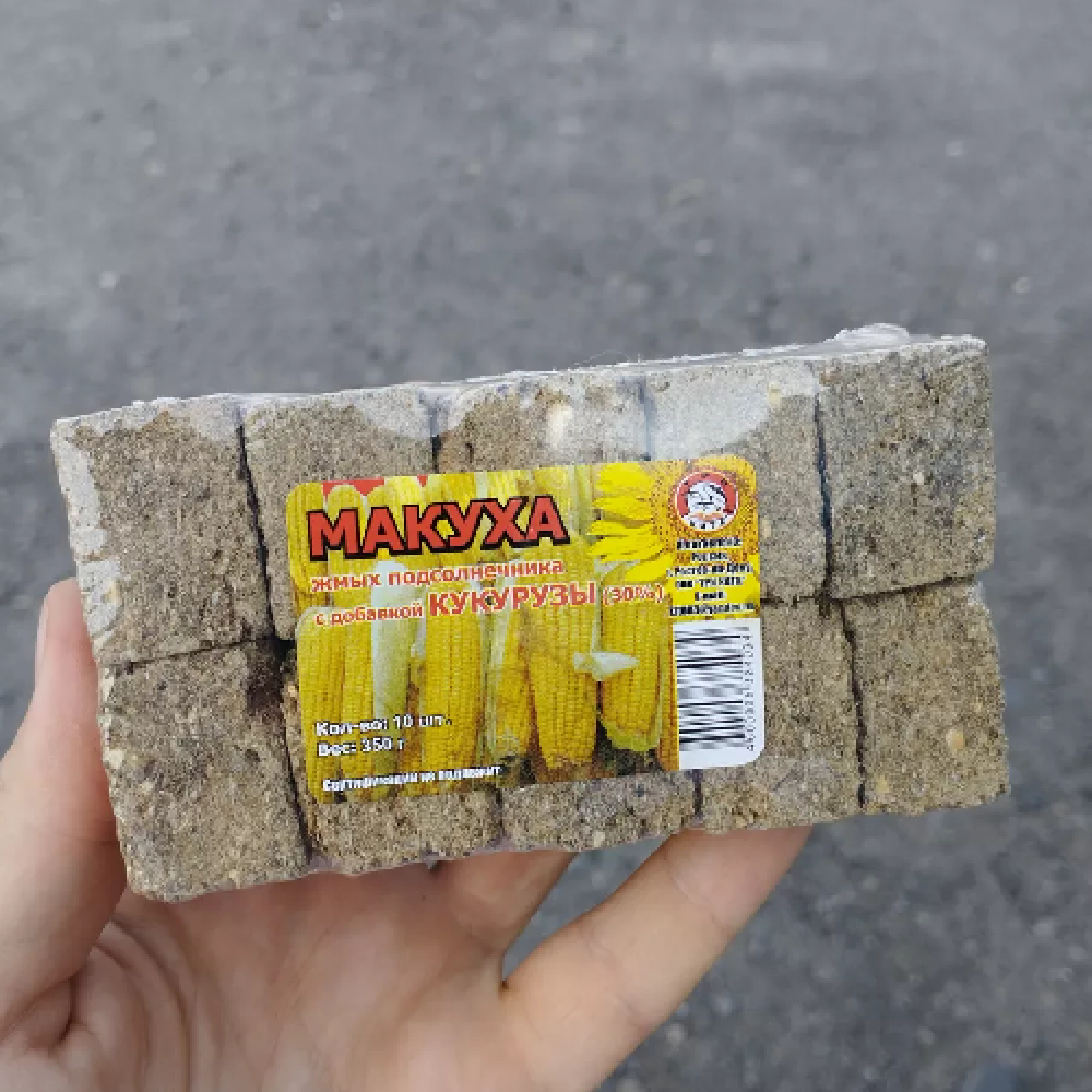 Макуха подсолнечника с добавкой кукурузы 30% 320гр (уп/10шт)