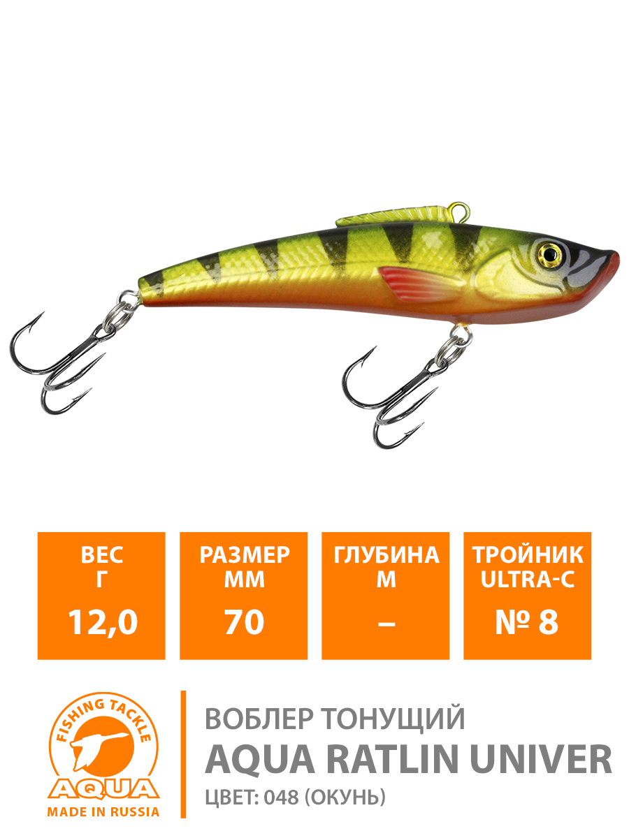 Воблер AQUA RATLIN UNIVER
