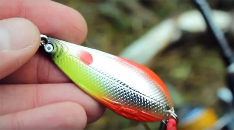 Набор из 6 шт блесен-колебалок AQUA АТОМ M 80,0mm, вес - 38,0g