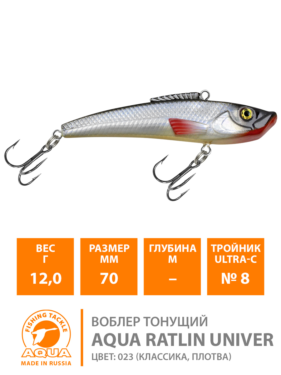 Воблер AQUA RATLIN UNIVER