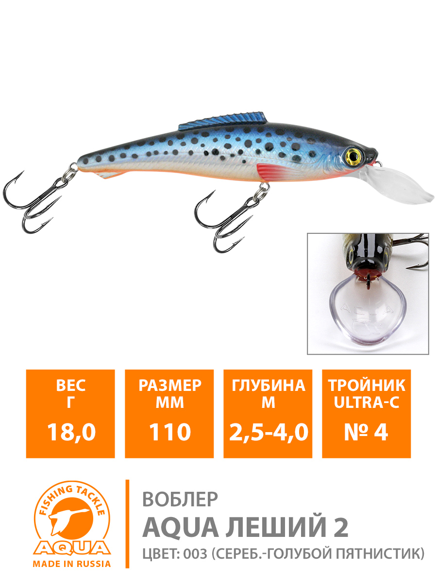 Воблер AQUA ЛЕШИЙ-2