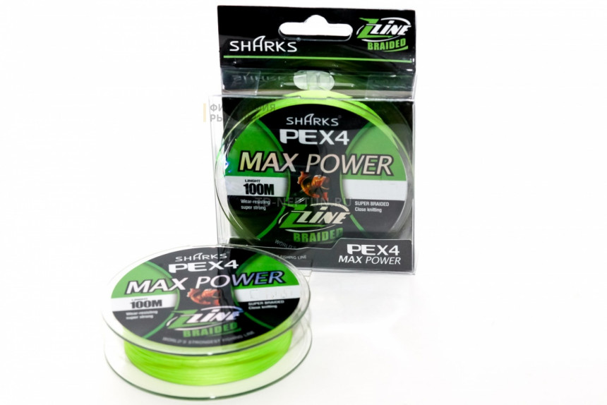 картинка Плетенный шнур SHARKS MAX POWER PE x4 от магазина Одежда+