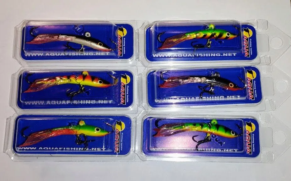 Набор балансир AQUA CLASSIC-5 56,0mm, вес - 11,0g - 6 шт (цв. 008, 020R, 001, 010R, 002, 019R)