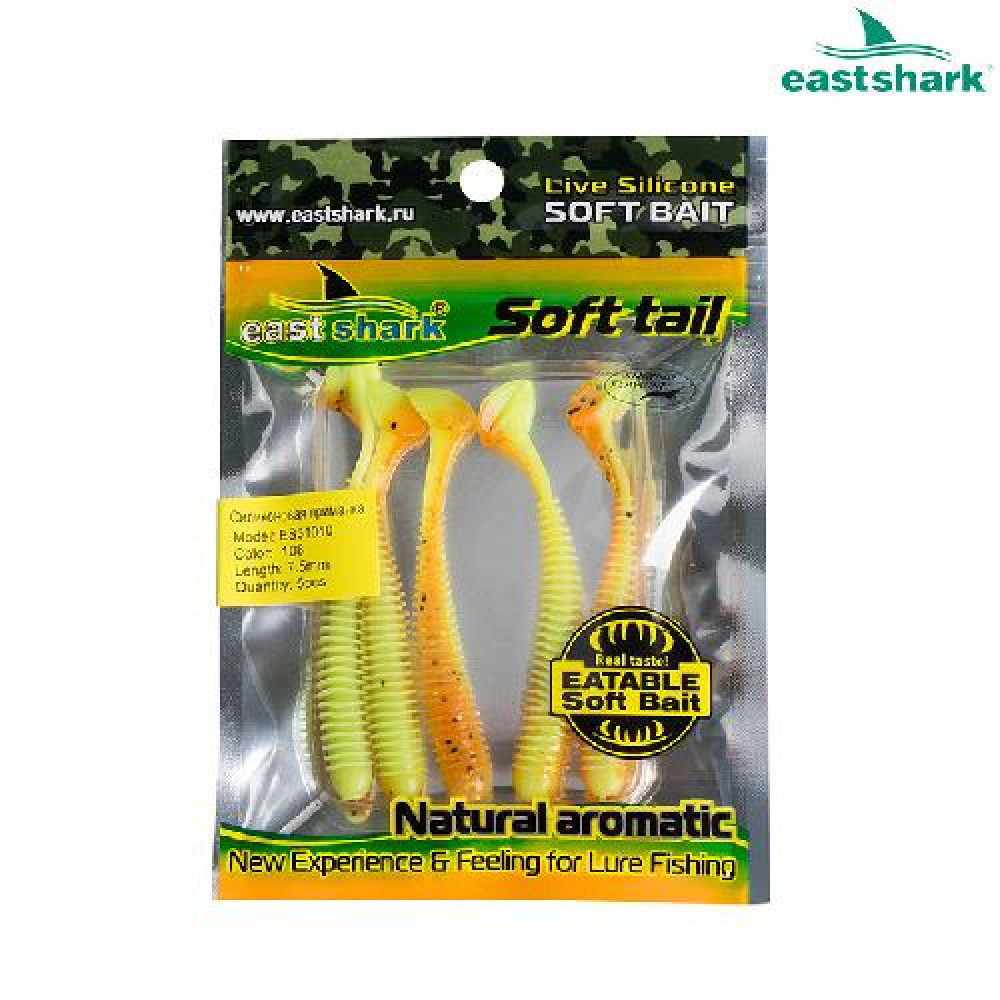 Силиконовая приманка ES31010 75 мм (5 шт/уп) color: 108