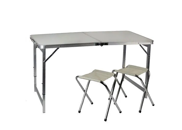 Набор алюминиевый стол EastShark + 2 стула 60*90 см