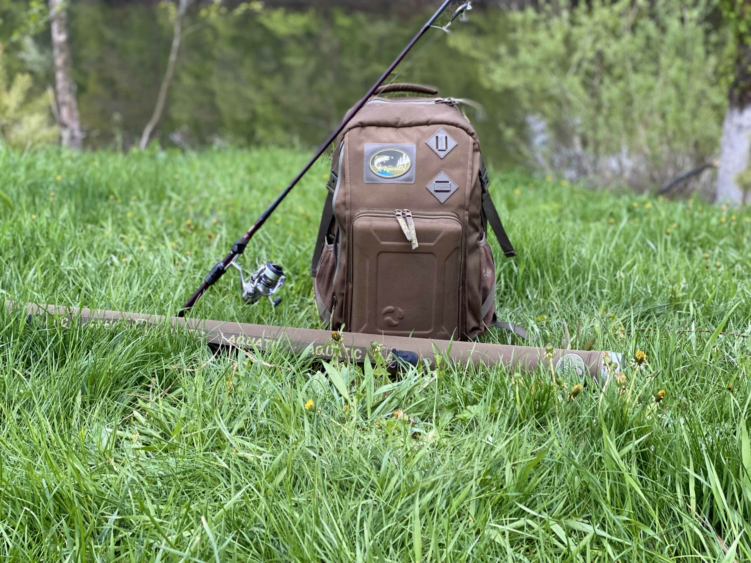 Рюкзак AQUATIC РК-02Х рыболовный с коробками FisherBox (цвет:хаки)