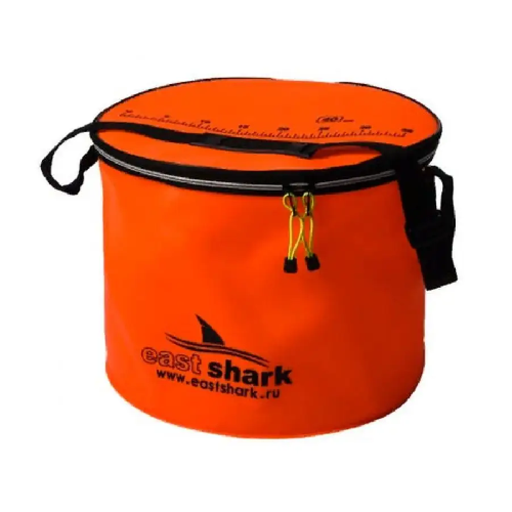 Ведро EastShark для замеса прикормки круглое оранжевое D 40