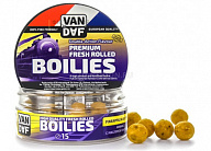 Насадочные бойлы VAN DAF PREMIUM Pineapple N-Butyric - Ананас, 15 мм, жёлтый, 100 г.