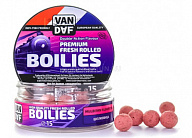 Насадочные бойлы VAN DAF PREMIUM Mullberry Florentine - Шелковица, 15 мм, розовый, 100 г.