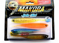 Съедобная рыбка Lucky John 3D Series Makora Split Tail 5" MIX1