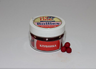Бойлы насадочные GEO LINE (банка 75гр.) Клубника d12